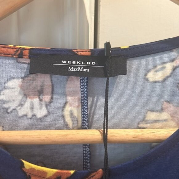 NWT WEEKEND MAXMARA M ARTEN FLORAL JERSEY DRESS - Picture 5 of 12